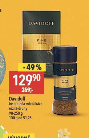 Globus Davidoff instantní a mletá káva nabídka