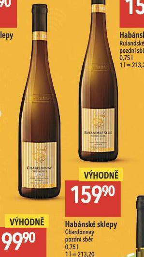 Globus Habánské sklepy chardonnay nabídka