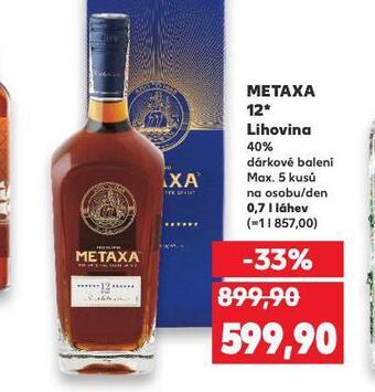 Kaufland Metaxa 12* nabídka
