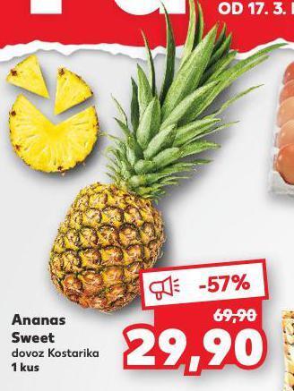 Kaufland Ananas sweet nabídka
