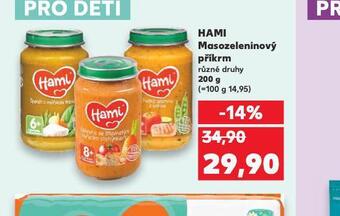 Kaufland Hami masozeleninový příkrm nabídka