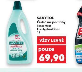 Kaufland Sanytol čistič na podlahy nabídka