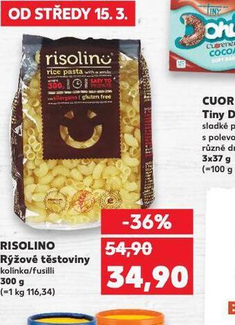 Kaufland Risolino rýžové těstoviny nabídka