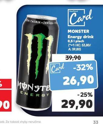 Kaufland Monster energy drink nabídka
