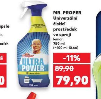 Kaufland Mr. proper univerzální čistící prostředek ve spreji nabídka