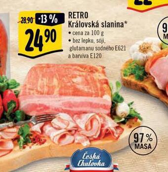 Albert Retro královská slanina nabídka