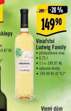 Albert Vinařství ludwig family nabídka