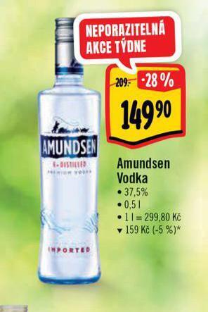 Albert Amundsen vodka nabídka