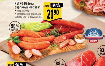 Albert Retro dědova papriková klobása nabídka