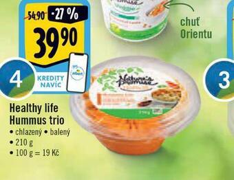 Albert Healthy life hummus trio nabídka