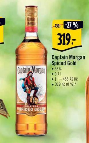 Albert Captain morgan spiced gold nabídka