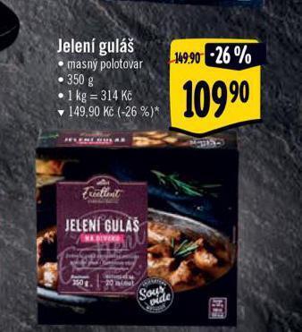 Albert Jelení guláš nabídka