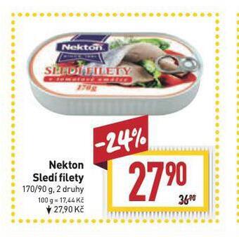 Billa Nekton sledí filety nabídka