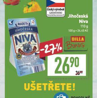Billa Jihočeská niva nabídka