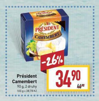 Billa Président camembert nabídka