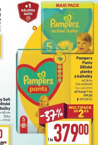 Billa Pampers pleny nabídka