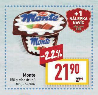 Billa Monte nabídka
