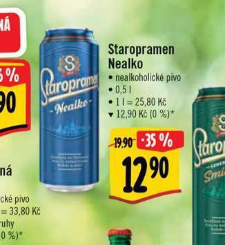 Albert Pivo staropramen nealko nabídka