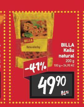 Billa Kešu nabídka