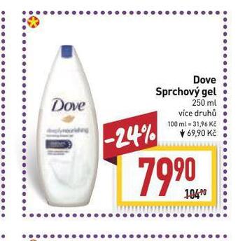Billa Dove sprchový gel nabídka