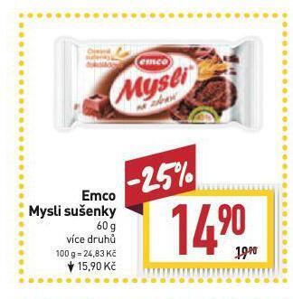 Billa Emco mysli sušenky nabídka