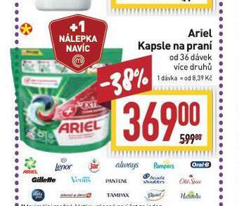 Billa Ariel prací kapsle nabídka