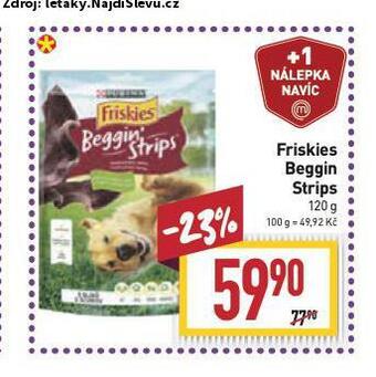 Billa Friskies beggin strips pro psy nabídka