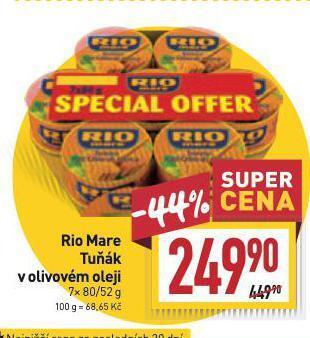Billa Rio mare tuňák nabídka