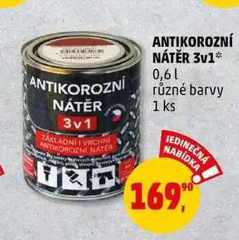 Penny Market Antikorozní nátěr 3v1, 0,6 l nabídka