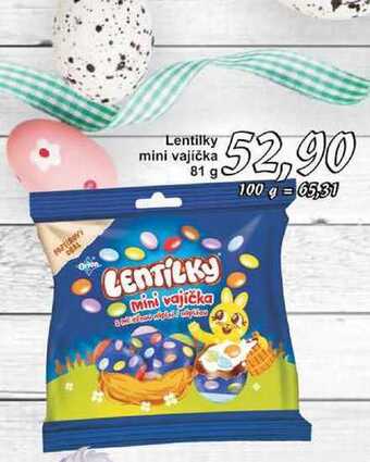 Jip Lentilky mini vajíčka 81 g nabídka
