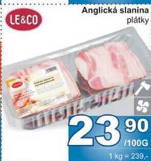 Jip Anglická slanina plátky 100g nabídka