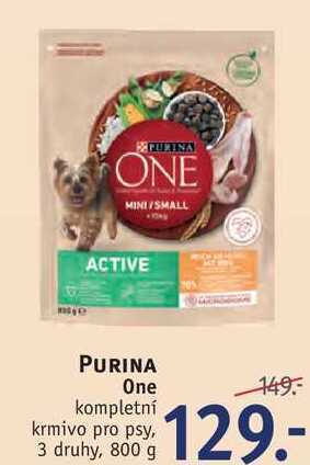 Rossmann Purina one kompletní krmivo pro psy, 800 g nabídka