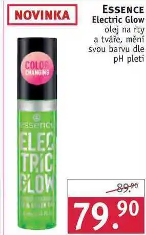 Rossmann Essence electric glow olej na rty a tváře nabídka