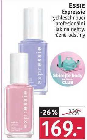 Rossmann Essie expressie rychleschnoucí profesionální lak na nehty nabídka