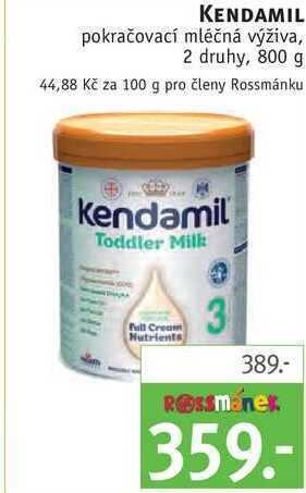 Rossmann Kendamil pokračovací mléčná výživa, 800 g nabídka