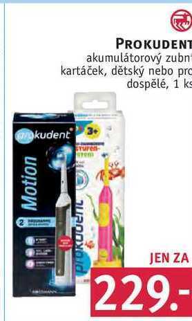 Rossmann Prokudent akumulátorový zubni kartáček, dětský nebo pro dospělé, 1 ks nabídka