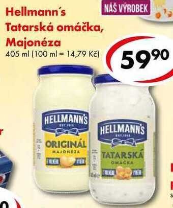 CBA Hellmann's tatarská omáčka, majonéza, 405 ml nabídka
