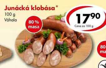 CBA Junácká klobása, 100 g nabídka