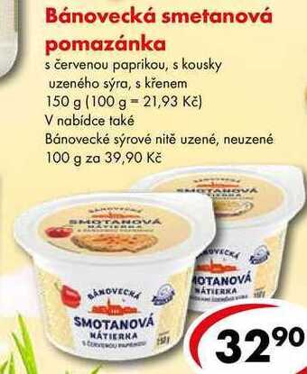 CBA Bánovecká smetanová pomazánka, 150 g nabídka