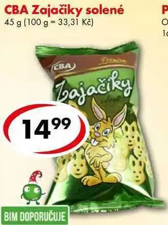 Cba zajačiky solené, 45 g