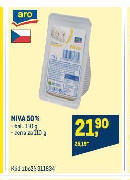 Makro Niva sýr nabídka