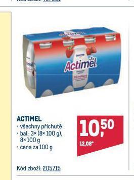 Makro Actimel nabídka