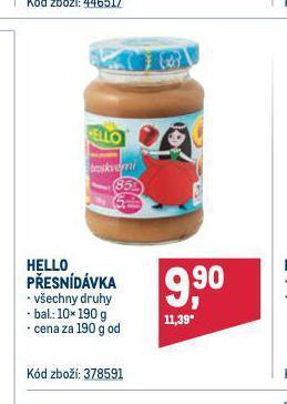 Makro Hello přesnídávka nabídka