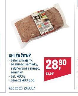 Makro Chléb žitný nabídka