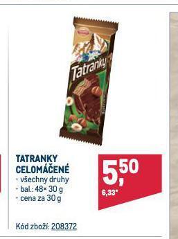 Makro Tatranky celomáčené nabídka