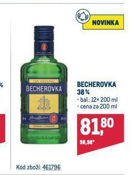 Makro Becherovka nabídka