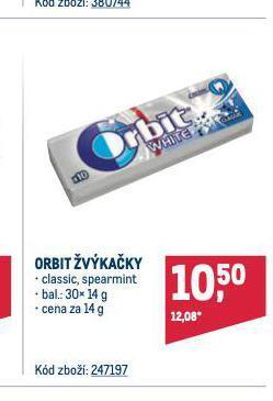 Makro Orbit žvýkačky nabídka