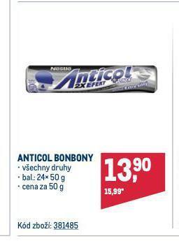 Makro Anticol bonbony nabídka