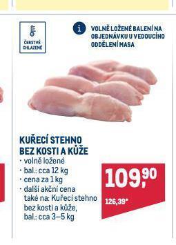 Makro Kuřecí stehno bez kosti a kůže nabídka