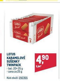 Makro Lotus karamelové sušenky nabídka